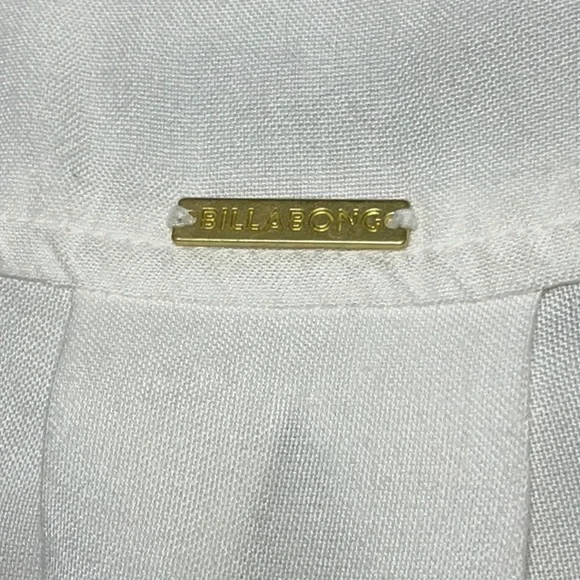 BILLABONG On Vacation Shirt S 23” P2P White $70 Retail NWOT - Picture 10 of 13